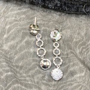 John Hardy sterling silver multi circle drop earrings